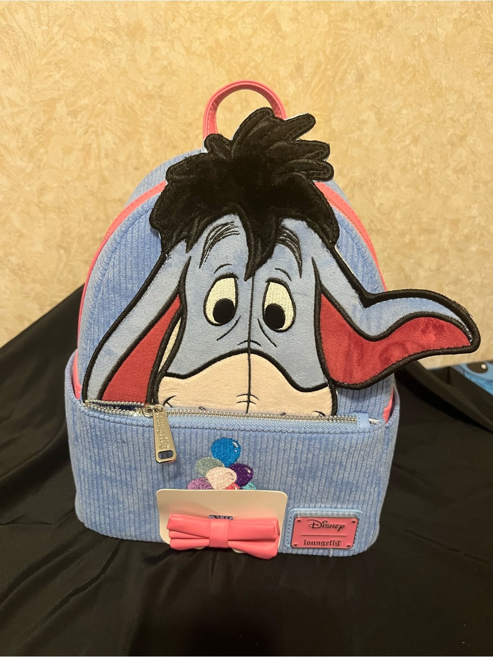 Disney Loungefly Eeyore Mini Backpack in Light Blue and Pink